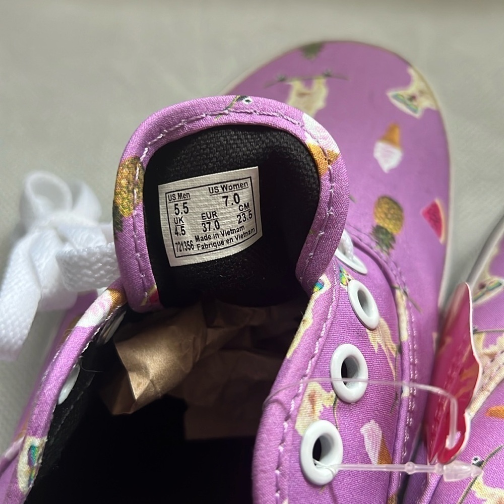 NEW!!! Vans Pool Vibes Ankle Canvas Shoe Sneaker Violet Women’s Size 7 Men’s 5.5 - Picture 9 of 11